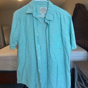 St. John’s Bay Men’s M Teal Short Sleeve Button-Down Like New